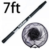 Telescopic Fishing Landing Net 7'/8'/9'/10'/11' with High Carbon Pole