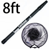 Telescopic Fishing Landing Net 7'/8'/9'/10'/11' with High Carbon Pole