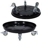 CaddyPro 16" Plant Caddy with Wheels – Sturdy Holder with Easy Assembly Tray for Pots, Ideal Indoors or Outdoors, Matte Black