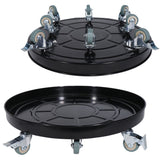 CaddyPro 20" Plant Caddy with Wheels – Sturdy Holder with Easy Assembly Tray for Pots, Ideal Indoors or Outdoors, Matte Black