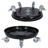 CaddyPro 14" Plant Caddy with Wheels – Sturdy Holder with Easy Assembly Tray for Pots, Ideal Indoors or Outdoors, Matte Black