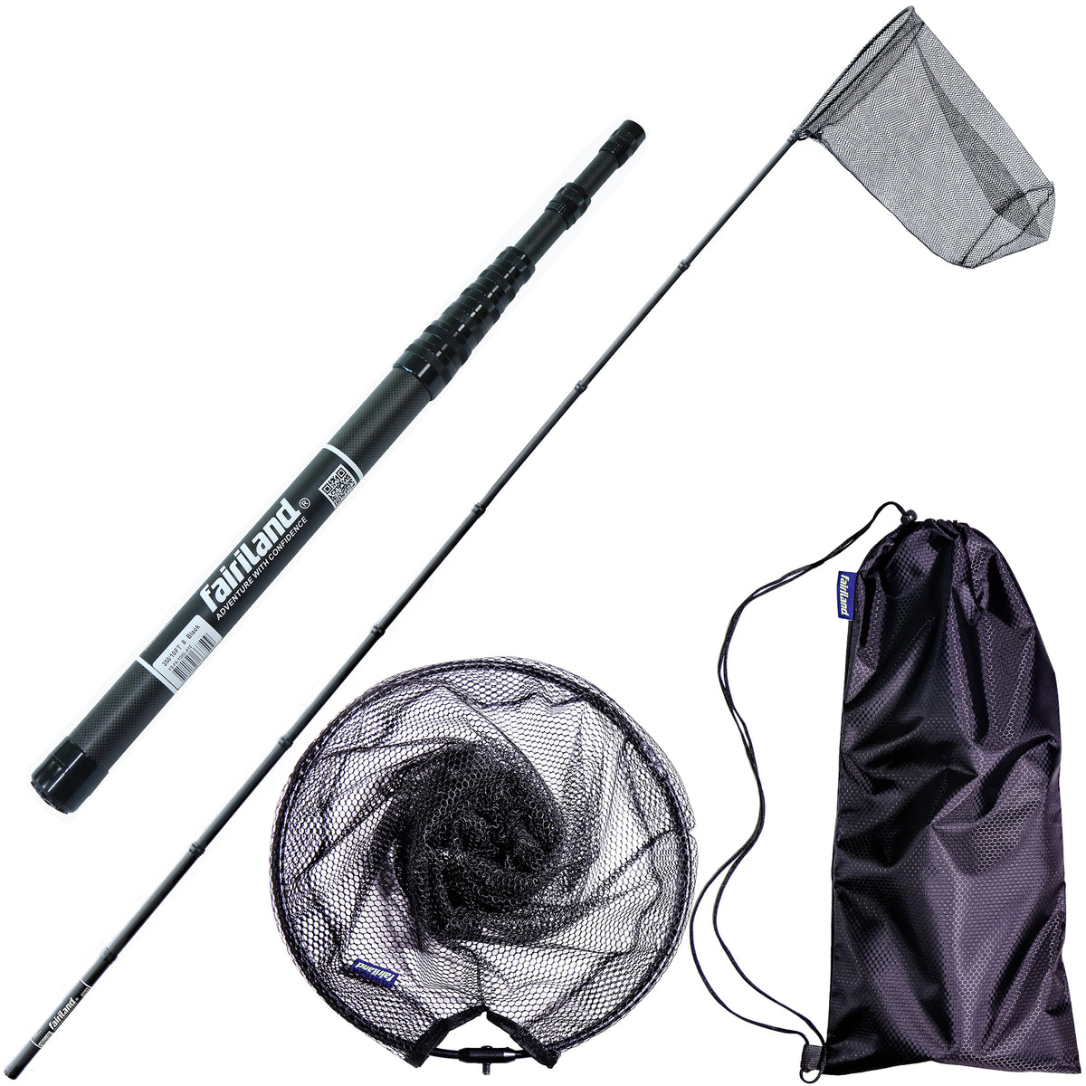 Telescopic Fishing Landing Net 7'/8'/9'/10'/11' with High Carbon Pole – Fairiland Outdoor Technology