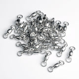 Stainless Steel Ball Bearing Swivel with Solid Split Ring 1#/3#/5#/7#/9# Line Hook Connector Clip