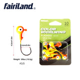 10pcs Jig Head Fishing Hook High Carbon Steel 3.5/7/10.5/14g Multicolour Lead Baits Hard Lures