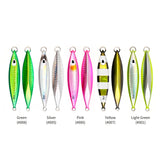 Metal Lead Bait 40g/60g/80g Boat Fishing Jig 5pcs/lot 5 Color Even Mixed
