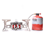 11000W Super Power Gas Stove 3 Ceramic Burners Auto Electric Ignition Gas Tank Conversion Adapter