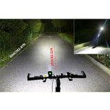 Bike Headlight Electronic Horn Bell Cycling Front Bicycle Lamp USB LED 6000K T6 360Lm 120DB Speaker