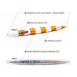 Metal Cast Jig Spoon Lead Bait 120/150g Sea Fishing Lure 3pcs/lot 3 Color Even Mixed