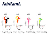 10pcs Jig Head Fishing Hook High Carbon Steel 3.5/7/10.5/14g Multicolour Lead Baits Hard Lures