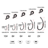 250pcs Barbed Fishing Hook Carp Hook High Carbon Steel Fishhook TFSH-G