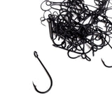 10pcs Teflon Coated Straight-shank Hook FH18SS2 Soft Worm Holder Barbed Carp Fishing Hook 2/4/6/8/10