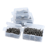 100pcs Rolling Swivel with Snap Stainless Steel Line Hook Connectors