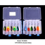 10pcs 8cm 13.2g Floating Egg Fishing Lure Popper Bait 10 Colors with Lure Box