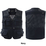 15 Pockets Fishing Vests Adjustable Mesh Hiking Jackets Hunting Vest
