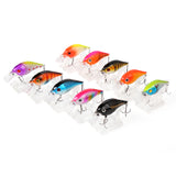 10pcs 6cm/11g Mini Minnow Fishing Lures 10 Colors with Lure Box