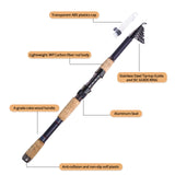 fairiland Carbon Telescopic Fishing Rod - telr-015c Dark Grey