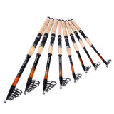 fairiland Carbon Telescopic Fishing Rod - telr-025c Black Orange