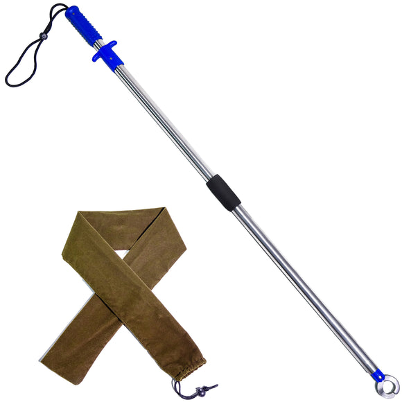 110cm Boat Fish Lip Gripper Stainless Steel Fish Grabber Bearing 300lb+