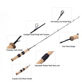 Ice Fishing Rod Reel Combo 2'/2.4' Fast Action Solid Carbon L/M Power Ice Fishing Pole CNC-machined Aluminum Quick Set Anti-Reverse Ice Reel
