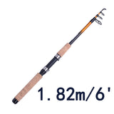 fairiland Carbon Telescopic Fishing Rod - telr-025c Black Orange
