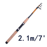 fairiland Carbon Telescopic Fishing Rod - telr-025c Black Orange