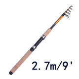 fairiland Carbon Telescopic Fishing Rod - telr-025c Black Orange
