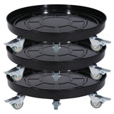 CaddyPro 16" Plant Caddy with Wheels – Sturdy Holder with Easy Assembly Tray for Pots, Ideal Indoors or Outdoors, Matte Black