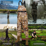 RIVERON Series Camo Fishing Waders Breathable Chest Waders Boot Foot Waders 41-46# FA25WD1