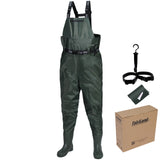 RIVERON Series Green Fishing Waders Breathable Chest Waders Boot Foot Waders 41-46# FA25WD3