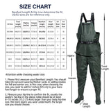 RIVERON Series Green Fishing Waders Breathable Chest Waders Boot Foot Waders 41-46# FA25WD3