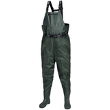 RIVERON Series Green Fishing Waders Breathable Chest Waders Boot Foot Waders 41-46# FA25WD3