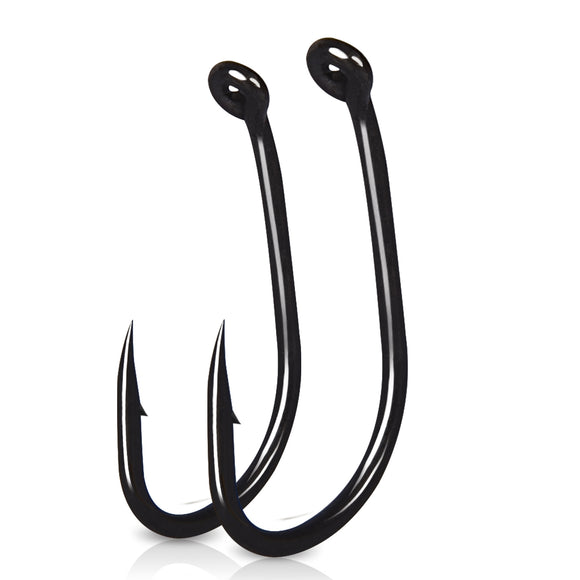 1000pcs TFSH-K Carp Fishing TEFLON Coating Barbed Hooks Japan Brand Fishhook 2/4/6/8/10# w/ Hook Box