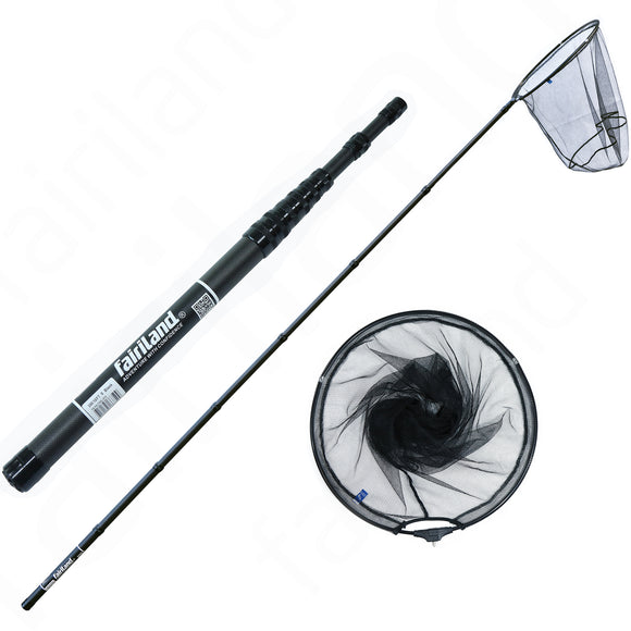 Telescopic Fishing Landing Net 6'/7'/8'/9'/10'/11' with High Carbon Pole