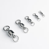 Stainless Steel Ball Bearing Swivel with Solid Split Ring 1#/3#/5#/7#/9# Line Hook Connector Clip