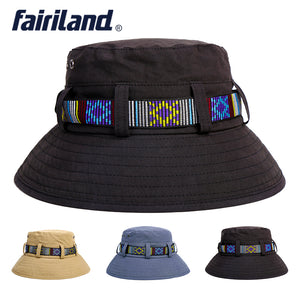 100% Cotton 3 Solid Colors Unisex Bucket Cap Foldable Wide Brim Sunscreen Hat for Men and Women