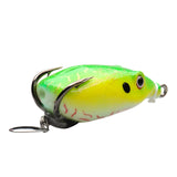 5.5cm/12.5g Soft Frog Fishing Lure Set Rubber Frog Bait Double Hooks Copper Spinner Blade Tackle Box