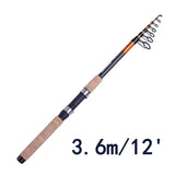 fairiland YUKON Telescopic Fishing Rod 30 Ton Carbon Fiber Portable Fishing Pole
