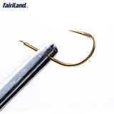 100pcs SHIN KANTO Flat Eye Barbless Carbon Steel Hook 5/6/7# Japan Imported Tournament Carp Fishhook