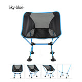 Foldable Fishing Chairs Bearing 330lb Weight w/ Stable Large Feet