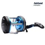 5BB 3.8:1 RIGHT Hand Drum Trolling Boat Fishing Reel Baitcasting Roller Round Saltwater Fishing Reel