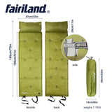 Single-person Self-inflating Sleeping Pad with Pillow Moisture-proof Tent Mattress Camping Mat