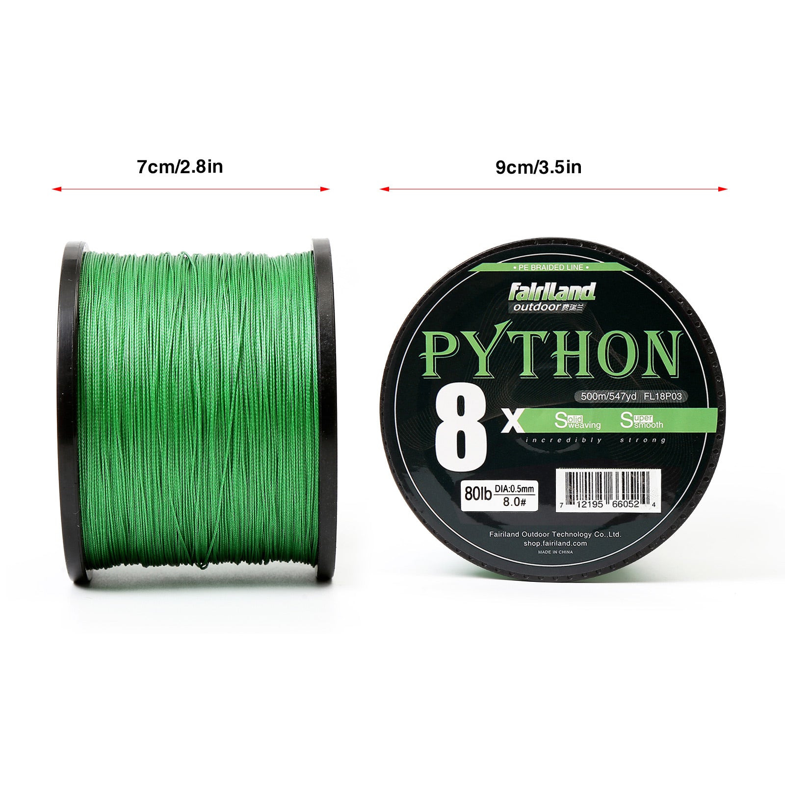 Fairiland 500m 8 Braided PE Fishing Line 21-80LB Freshwater Multifilam –  Fairiland Outdoor Technology