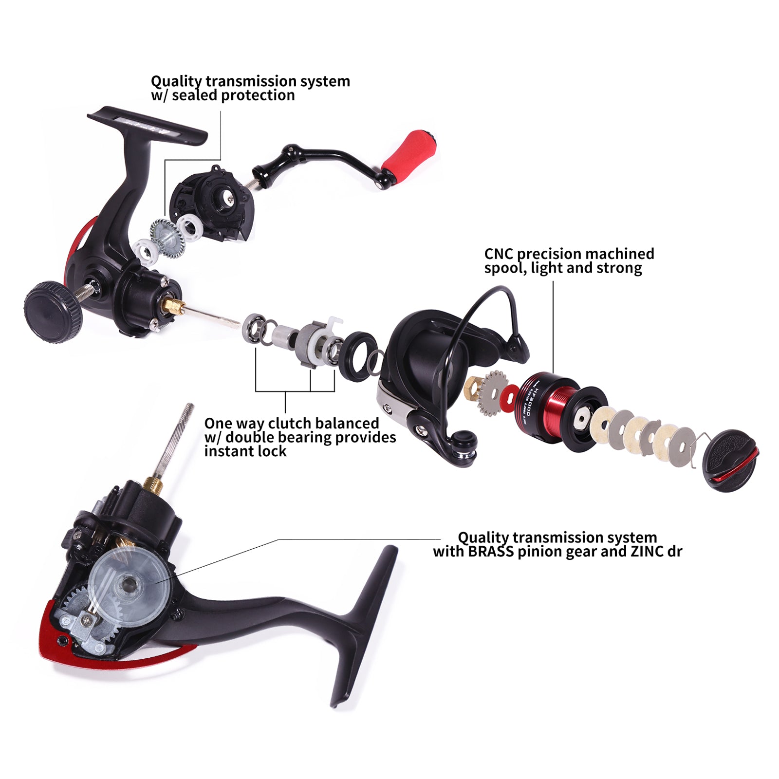 1500 fishing reel fairiland HAFOO Spinnning Fishing Reel Shallow Line Cup 1500 2000 2500 – Fairiland Outdoor Technology