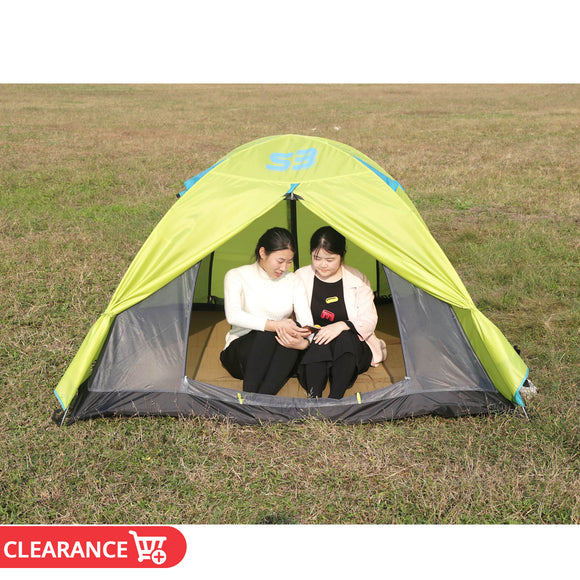 3 person Breathable Mosquito Mesh Camping Beach Tent Ultralight Aluminum Pole Double Layer QuickOpen