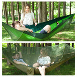 1-2 Person Camping Mosquito Net Parachute Hammock Hanging Sleeping Bed