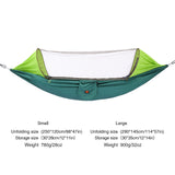 1-2 Person Camping Mosquito Net Parachute Hammock Hanging Sleeping Bed
