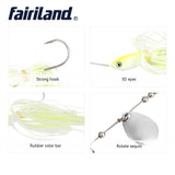 6pcs/Lot 18g/9.5cm Spinner Bait Metal Lure Hard Fishing Lures Artificial Spinnerbait Lead Head