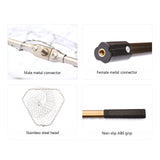 Fishing Landing Net 2.5m Fly Fishing Brail 50*50cm Dip Net Aluminum Alloy Telescopic Pole Scoop Net