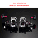 6.3:1 Baitcaster Reels Line Counter Reels Low Profile Baitcasting Reel