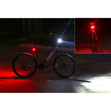 USB Rechargeable Bike Rear Light 50Lm 6 Modes Safety Flashlight   Bicycle Warning Taillight Lamp